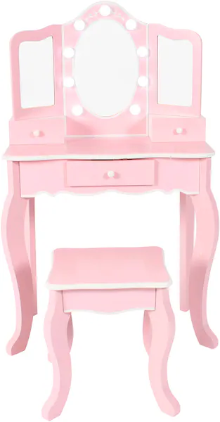 CHIC2000 Schminktisch »pastellrosa«, mit großen LED-Lichter rund um den Spi günstig online kaufen