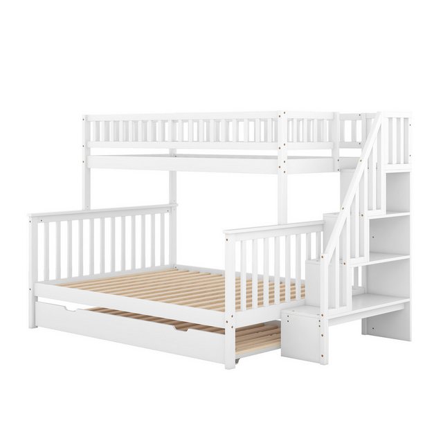 MODFU Etagenbett Kinderbett Funktionsbett Stauraumbett Einzelbett (90 x 200 günstig online kaufen