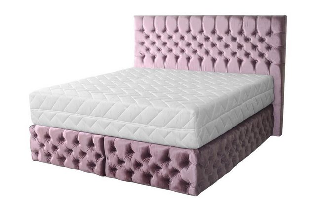 JVmoebel Bett Chesterfield Doppelschlafzimmer Holzmöbel Design elegante Pol günstig online kaufen