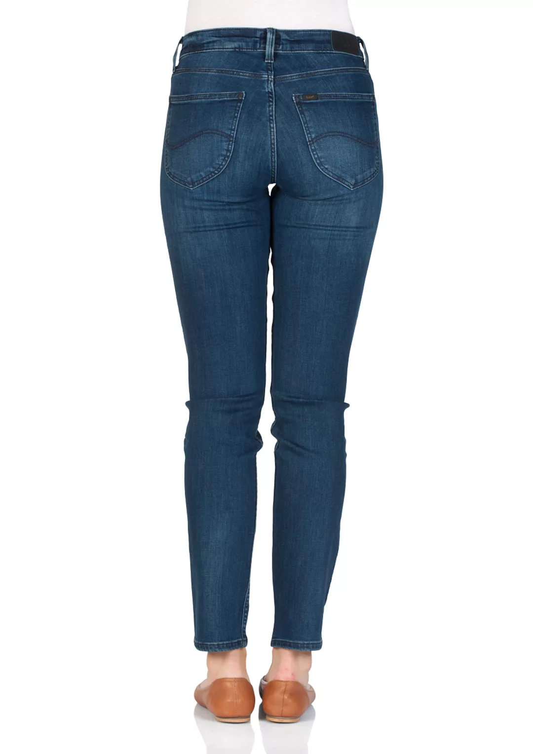 Lee Damen Jeans Elly - Slim Fit - Blau - Crosby Blue günstig online kaufen