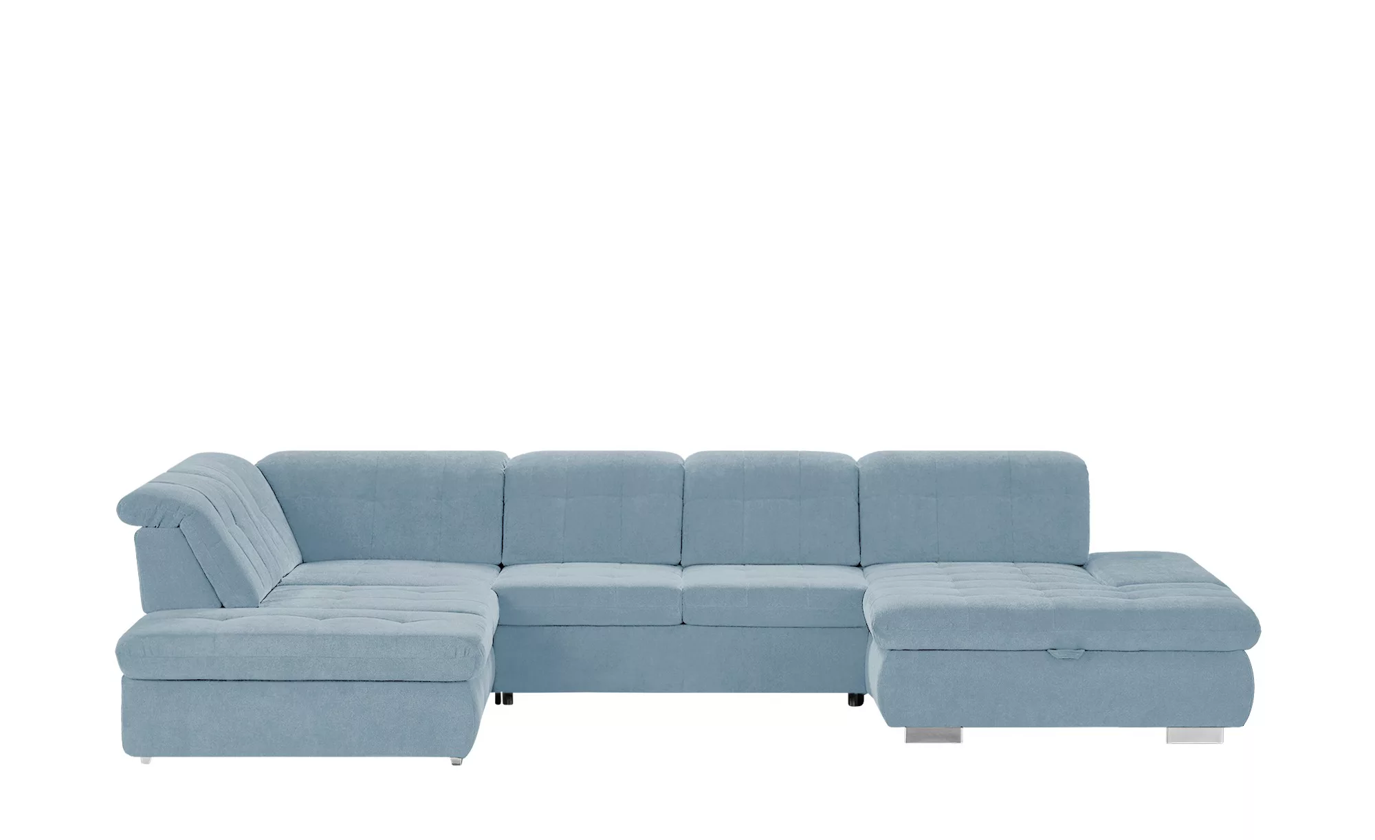 Wohnlandschaft  Spencer - blau - 102 cm - Polstermöbel > Sofas > Wohnlandsc günstig online kaufen