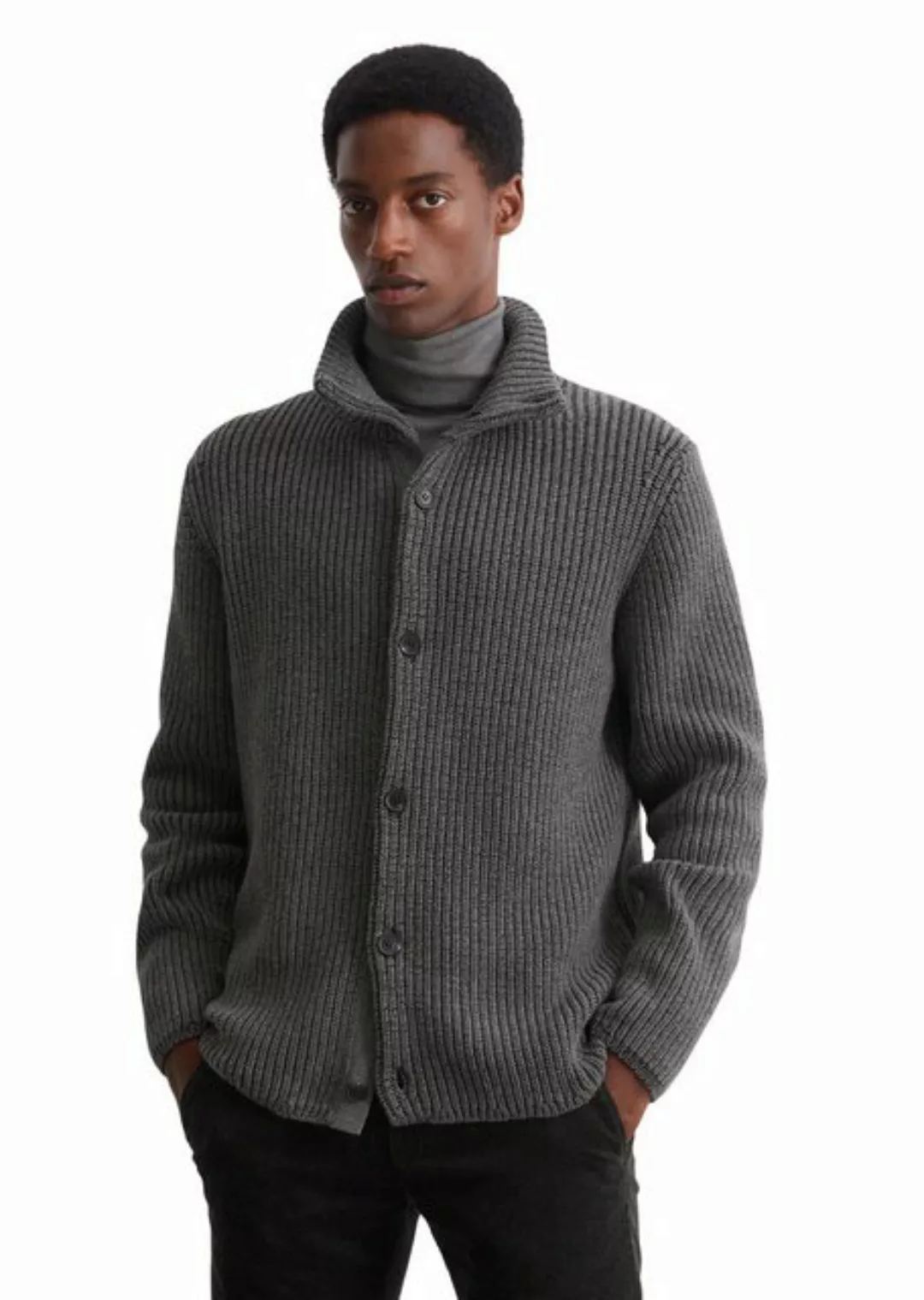 Marc O'Polo Cardigan aus Bio-Baumwoll-Schurwoll-Mix günstig online kaufen