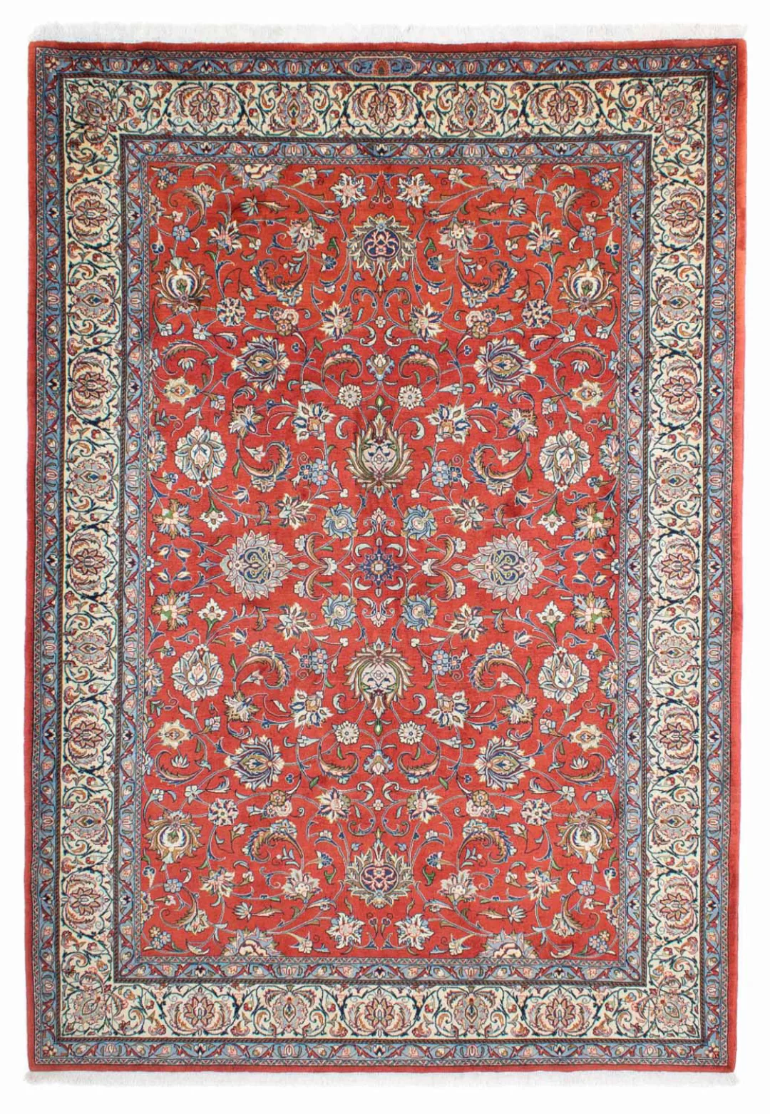 morgenland Wollteppich »Golpayegan Blumenmuster Rosso 315 x 220 cm«, rechte günstig online kaufen