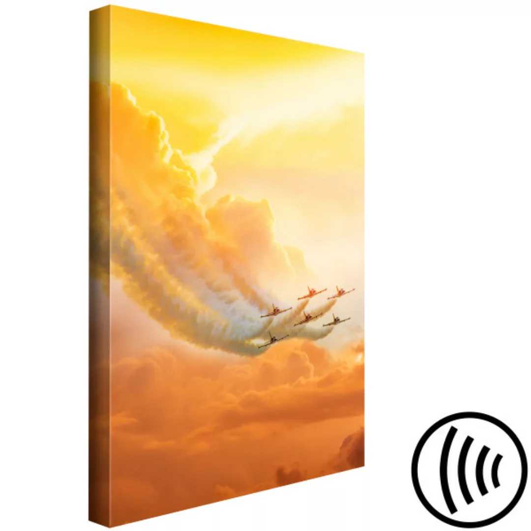 Wandbild Airplanes in the Clouds (1 Part) Vertical XXL günstig online kaufen