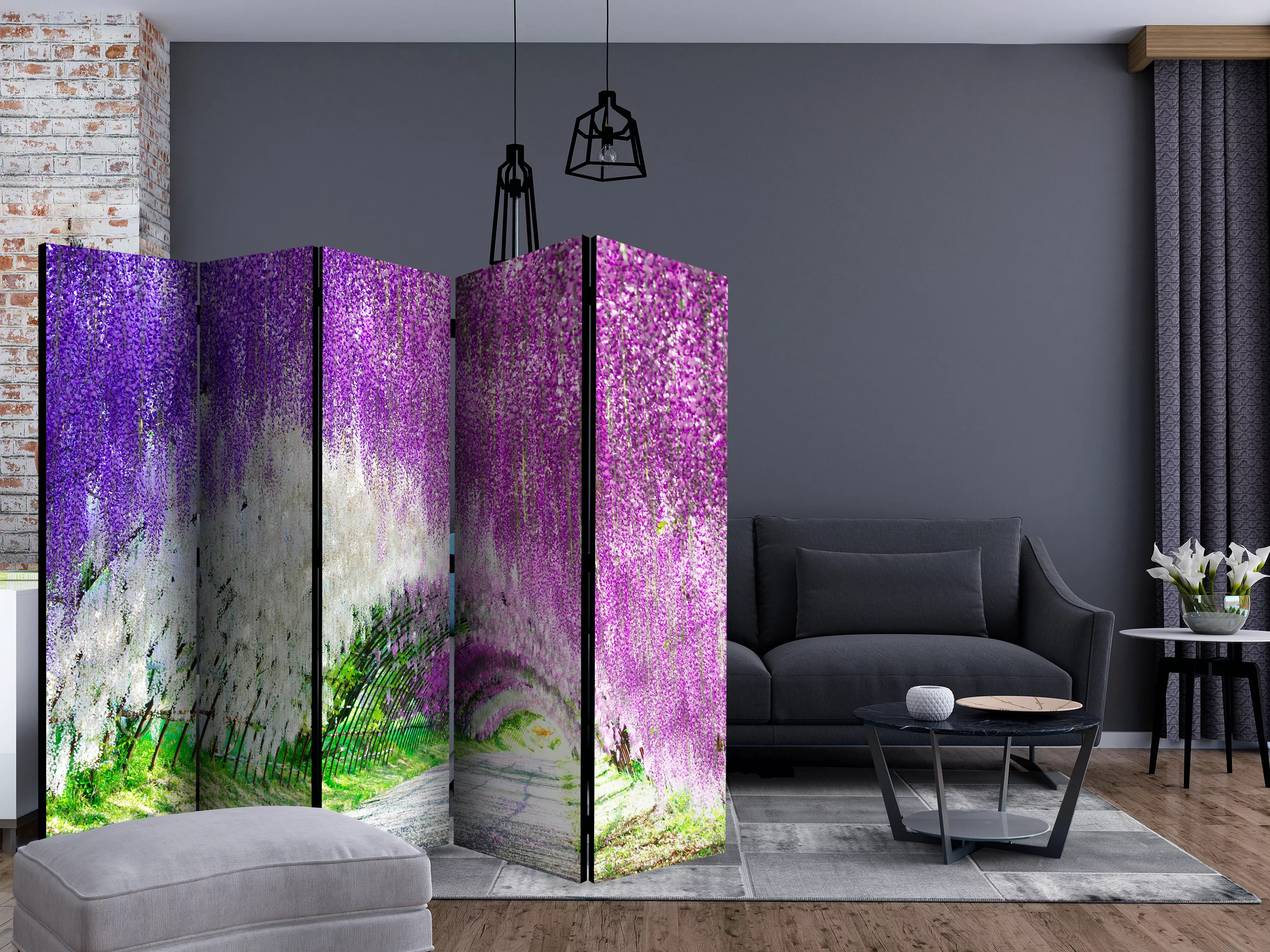 5-teiliges Paravent - Enchanted Garden Ii [room Dividers] günstig online kaufen