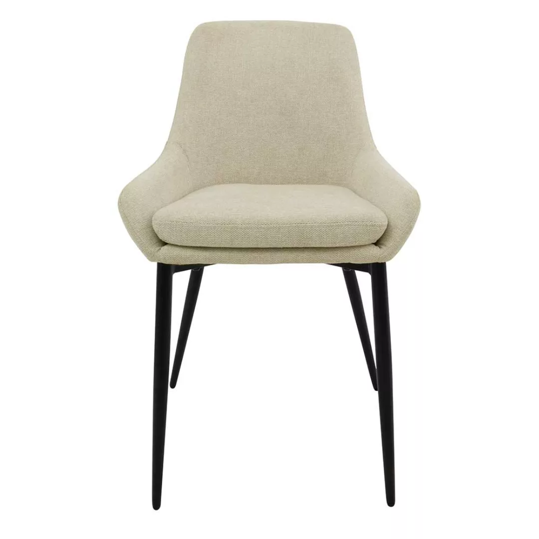 Esstisch Stühle Dunkelblau in modernem Design Strukturstoff (2er Set) günstig online kaufen
