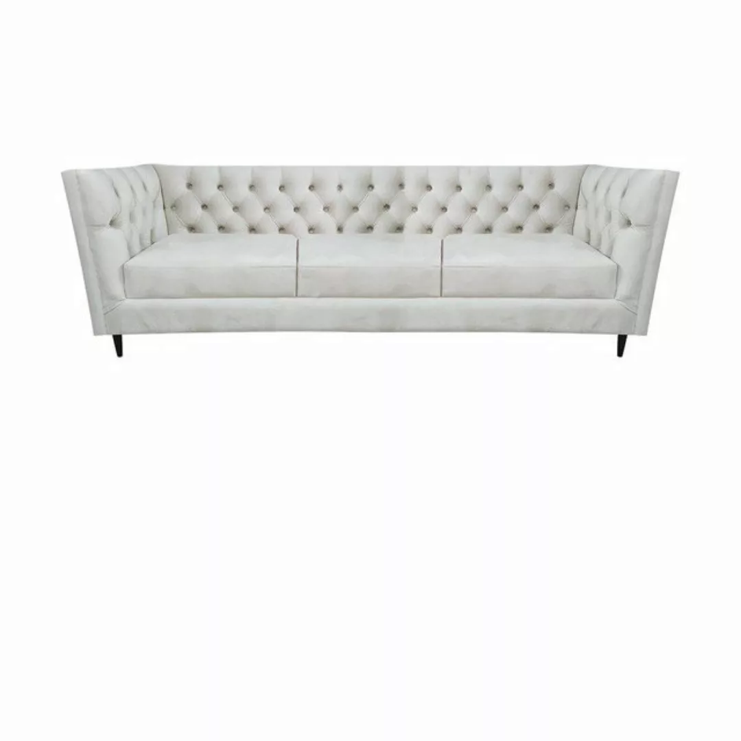 JVmoebel Chesterfield-Sofa Ledersofas Polstermöbel Design Komplett 3tlg Che günstig online kaufen