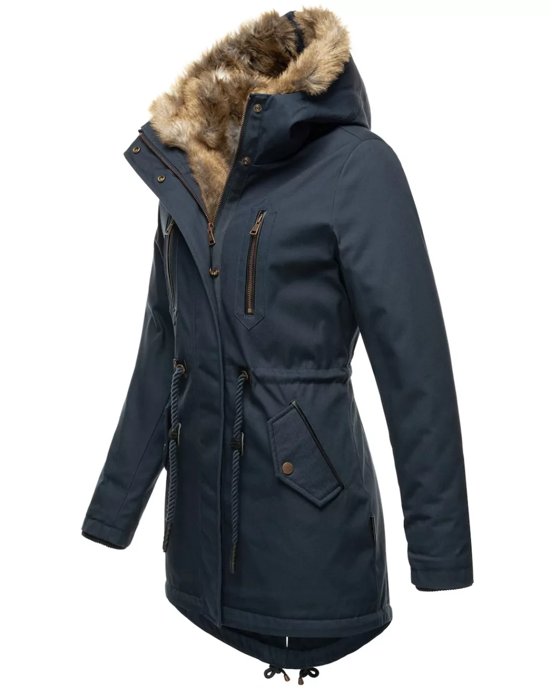 Navahoo Winterjacke "Diamond", Designer Winterjacke mit Teddyfell gefüttert günstig online kaufen