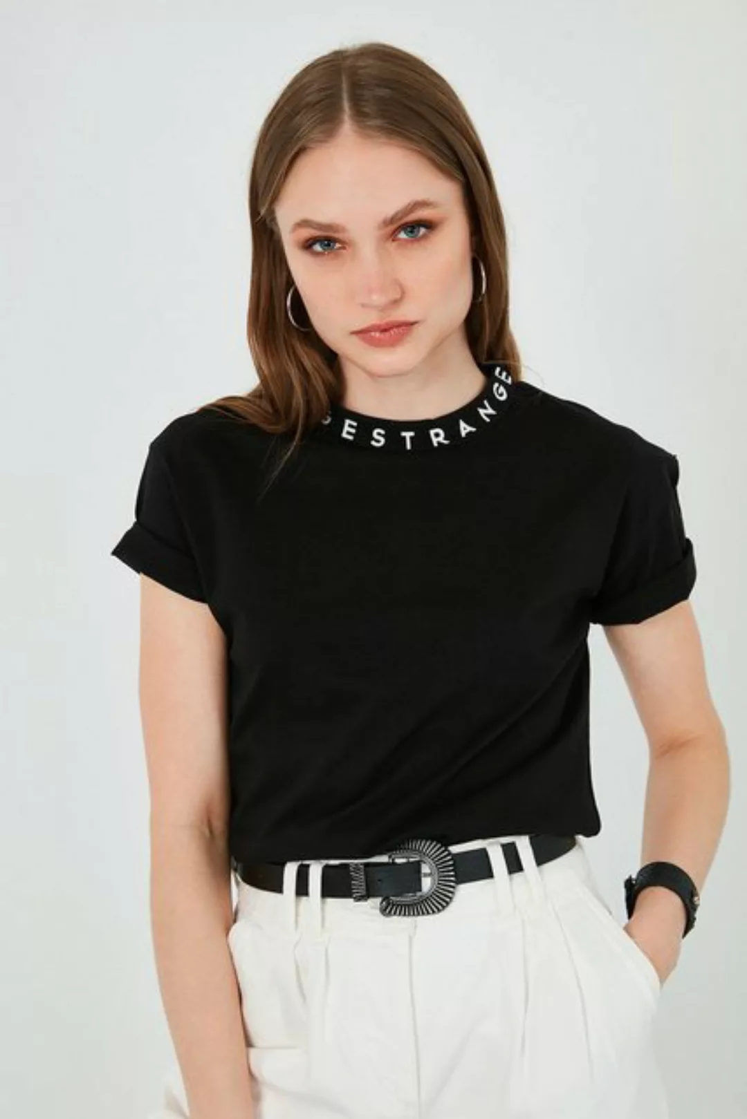 LELA T-Shirt Lela Printed Crew Collar Basic T Shirt WOMEN'S T SHIRT 5864054 günstig online kaufen