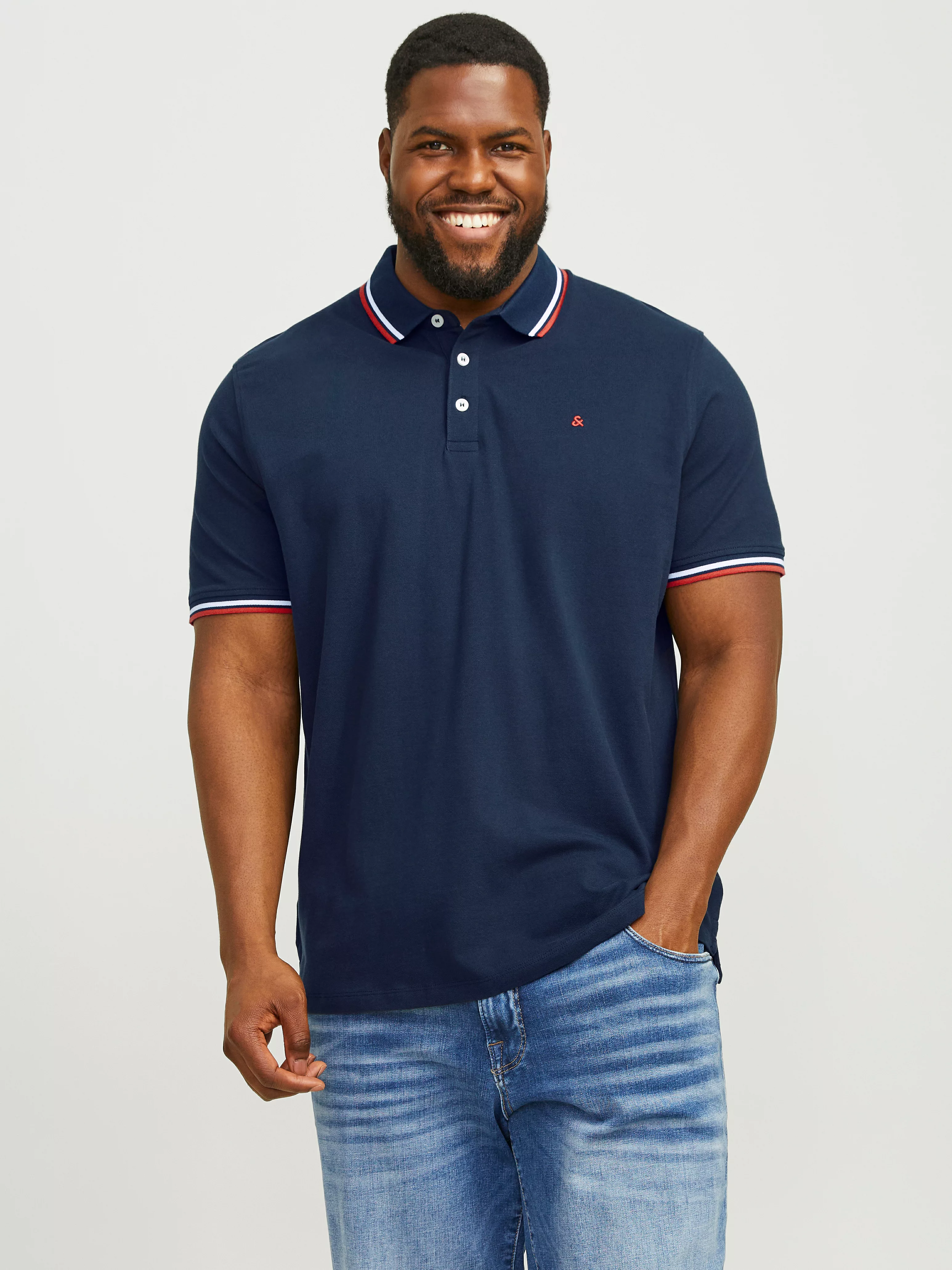 Jack & Jones Herren Poloshirt JJEPAULOS - Relaxed Fit Plussize günstig online kaufen