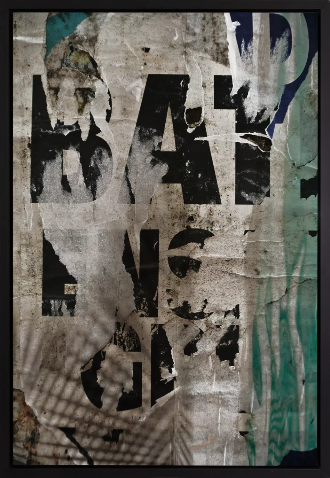 queence Leinwandbild "Abstrakt Buchstaben", Abstrakt, mit einem Schattenfug günstig online kaufen