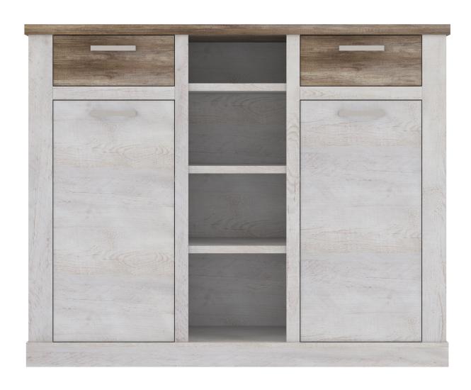 FORTE Highboard "Duro", Breite 159,6 cm, Aktenschrank im Landhausstil günstig online kaufen