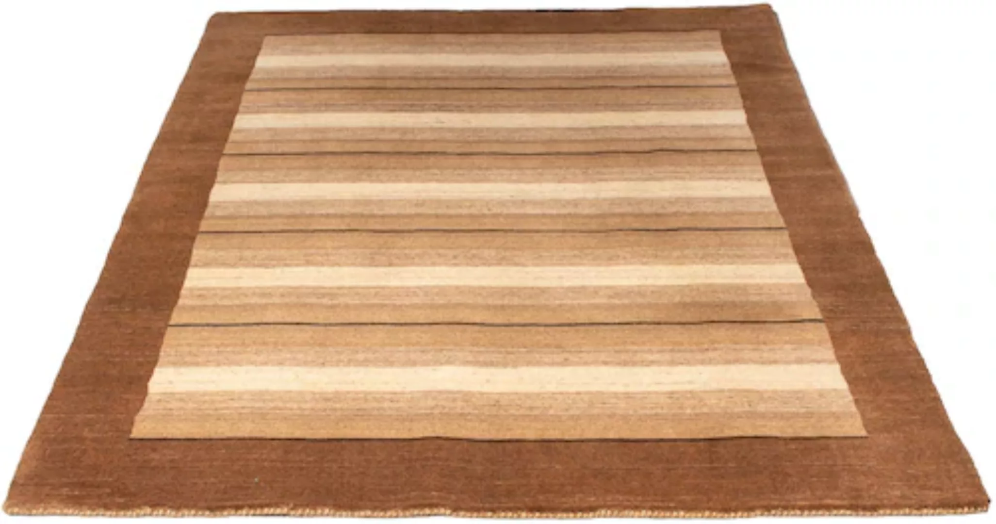 morgenland Wollteppich »Gabbeh - Softy - 180 x 127 cm - braun«, rechteckig günstig online kaufen