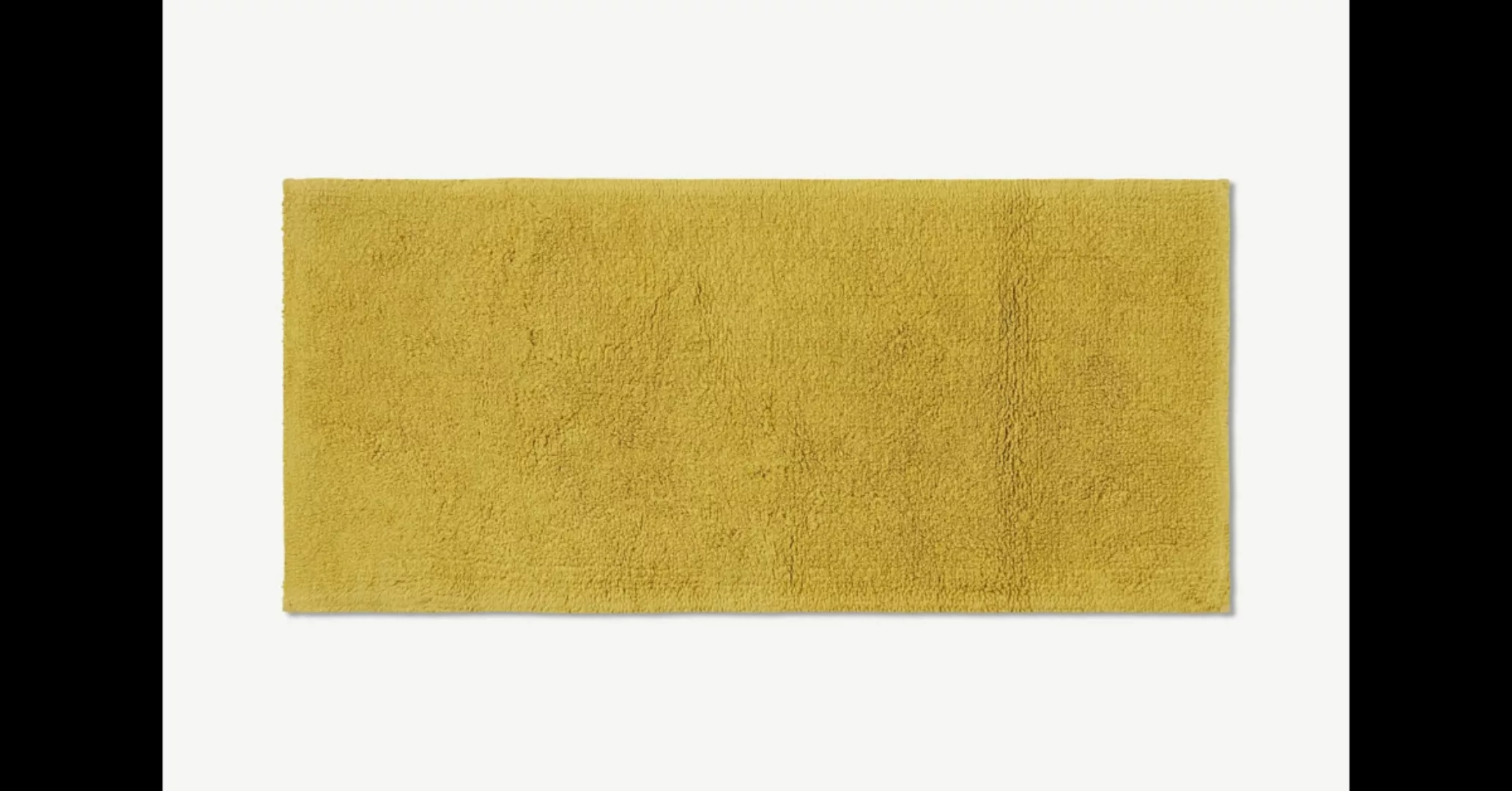 Aire extralange Badematte (50 x 110 cm) aus 100 % Baumwolle, Ockergelb - MA günstig online kaufen