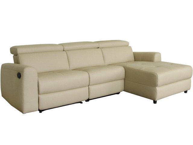 loft24 3-Sitzer Carla, Couch, Sofa, Lederoptik, Relaxfunktion, 275 cm breit günstig online kaufen