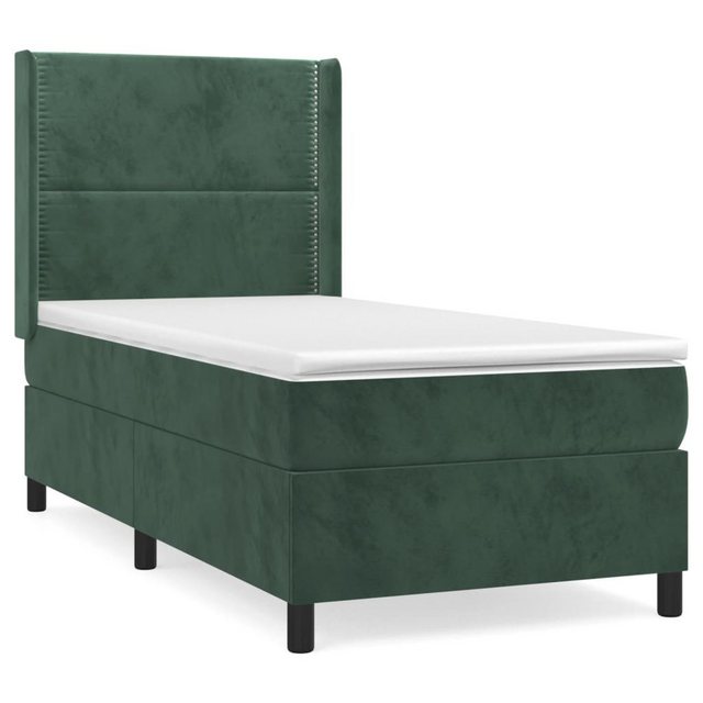 vidaXL Boxspringbett Bett Boxspringbett Samt komplett mit Matratze & Topper günstig online kaufen