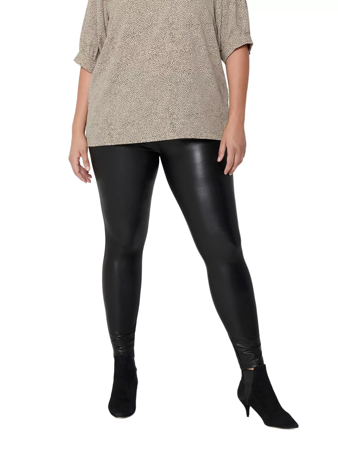 Carmakoma by Only Damen Leggings CARROOL COATED - Plus Size günstig online kaufen