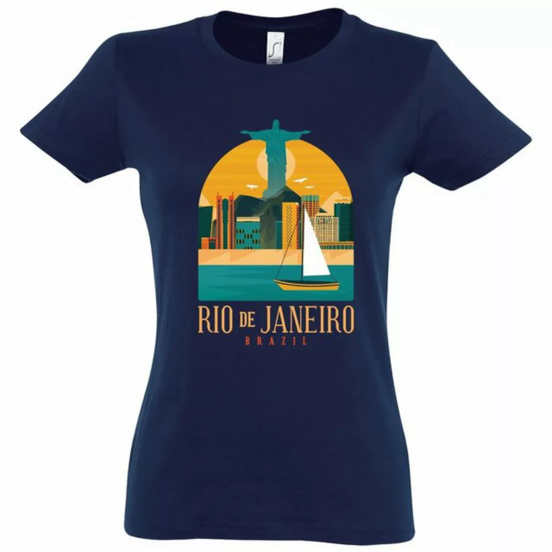 Youth Designz T-Shirt Rio De Janeiro Brasilien Damen Shirt mit trendigem Lo günstig online kaufen