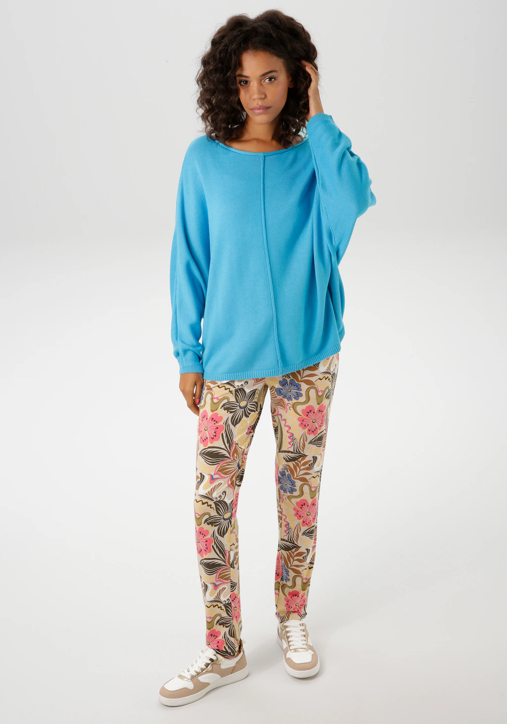 Aniston CASUAL Strickpullover, mit langen Fledermaus-Ärmeln günstig online kaufen