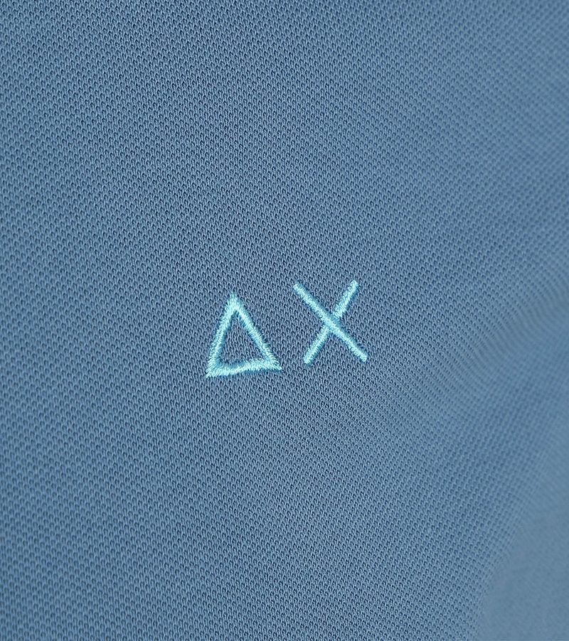 Sun68 Poloshirt Small Stripe Collar Avio Blau - Größe L günstig online kaufen