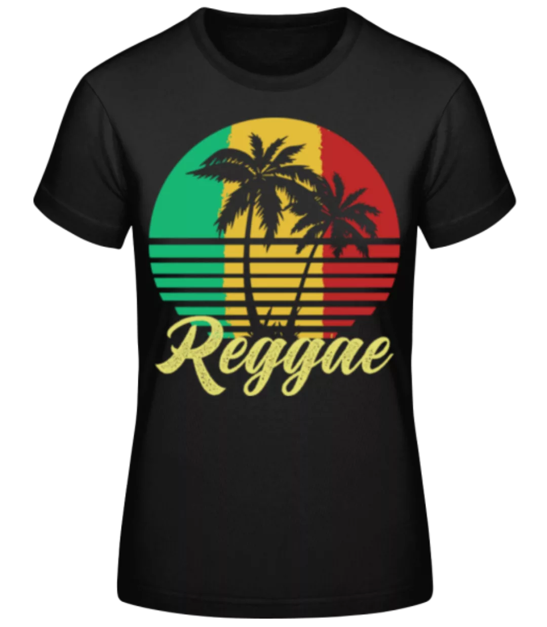 Reggae Palm Trees · Frauen Basic T-Shirt günstig online kaufen