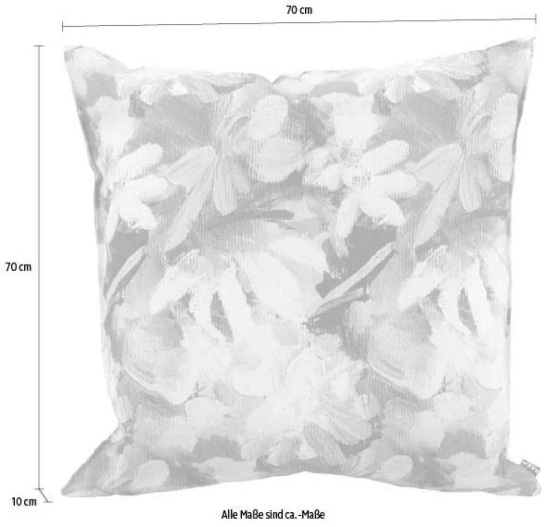 H.O.C.K. Dekokissen »Flower«, im floralem Muster, Kissenhülle mit Füllung, günstig online kaufen