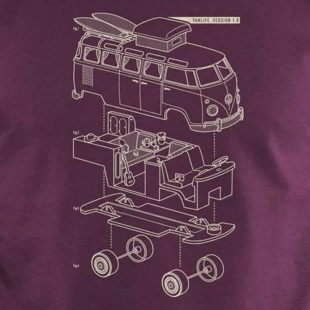 Julius Muschalek - Vanlife T1 - Mens Low Carbon Organic Cotton T-shirt günstig online kaufen