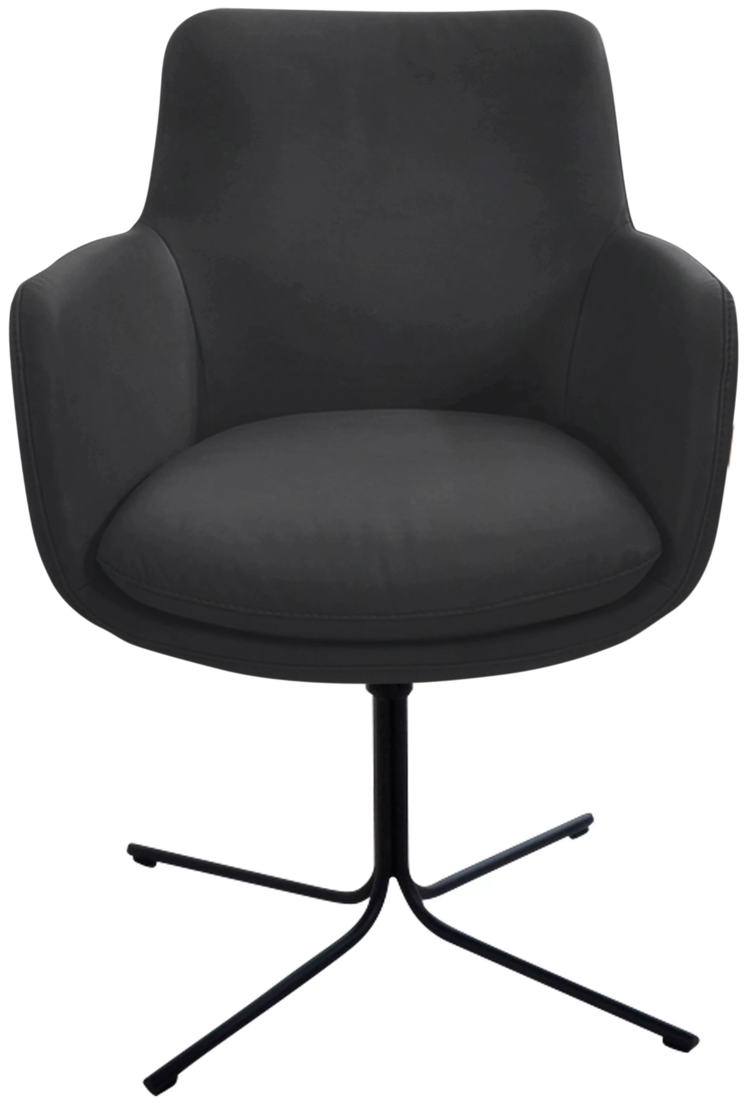 K+W Komfort & Wohnen Drehstuhl "Pego", Microfaser 925, filigranem 4-Fuß-Ges günstig online kaufen