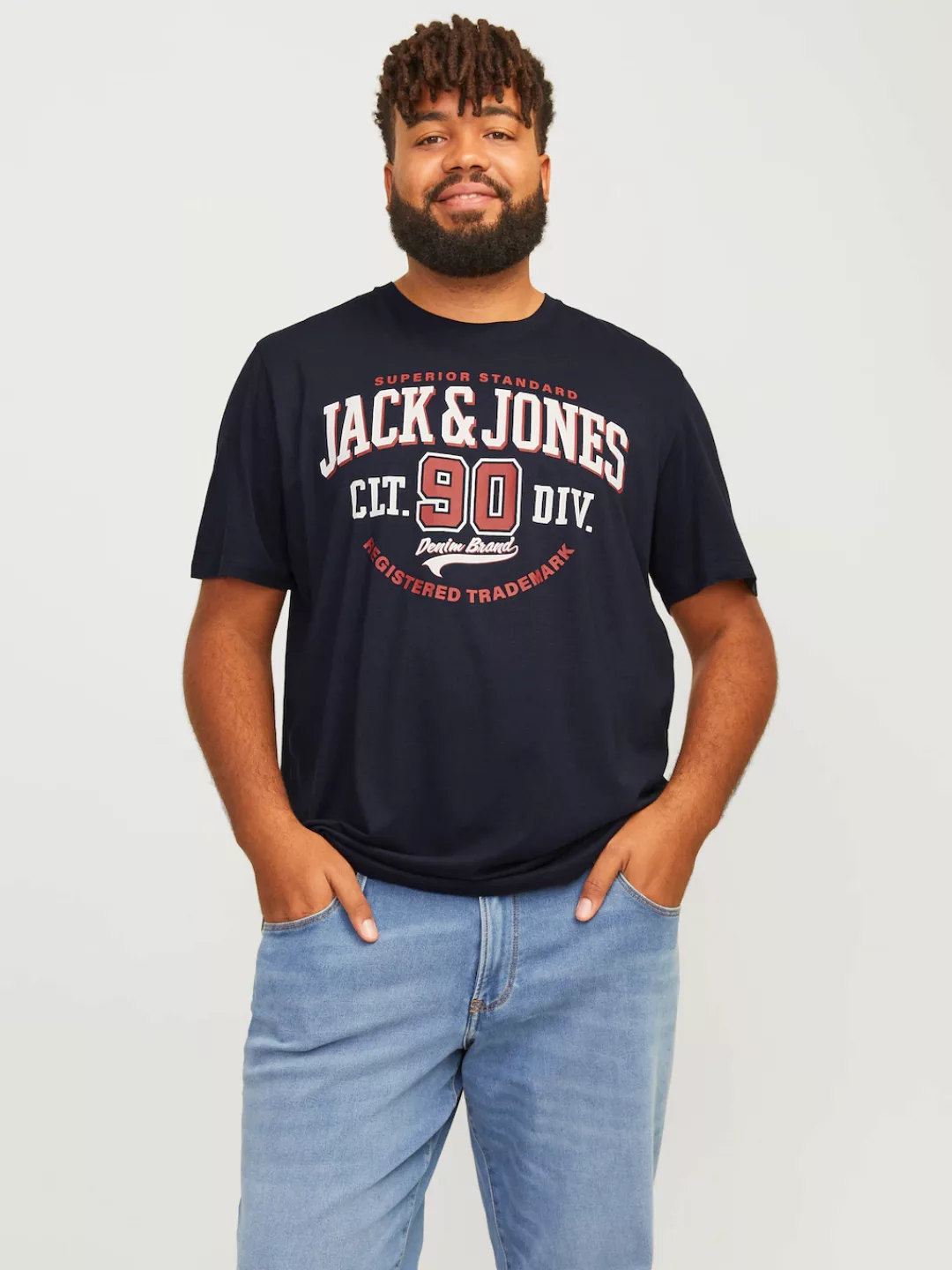 Jack & Jones PlusSize T-Shirt JJELOGO TEE SS O-NECK 2 COL AW24 S PLS günstig online kaufen