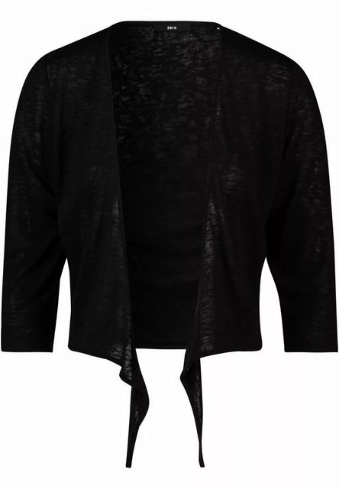 Zero Sweatjacke mit Bindedetail (1-tlg) Bindedetail günstig online kaufen