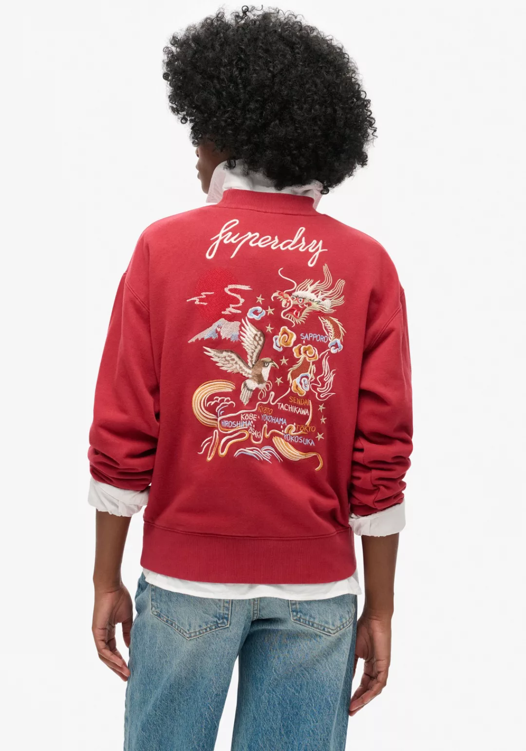 Superdry Sweatshirt SUIKA EMBROIDERED LOOSE SWEAT günstig online kaufen