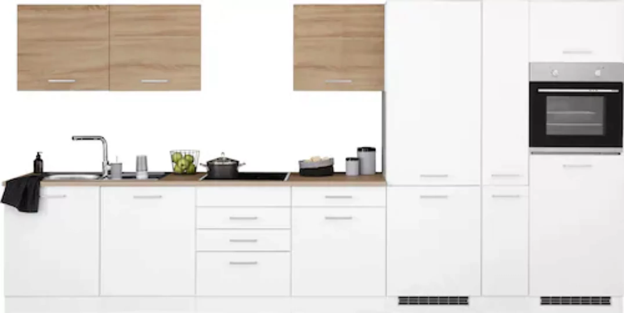 KOCHSTATION Küchenzeile »KS-Visby«, ohne E-Geräte, Breite 390 cm für Kühl/G günstig online kaufen