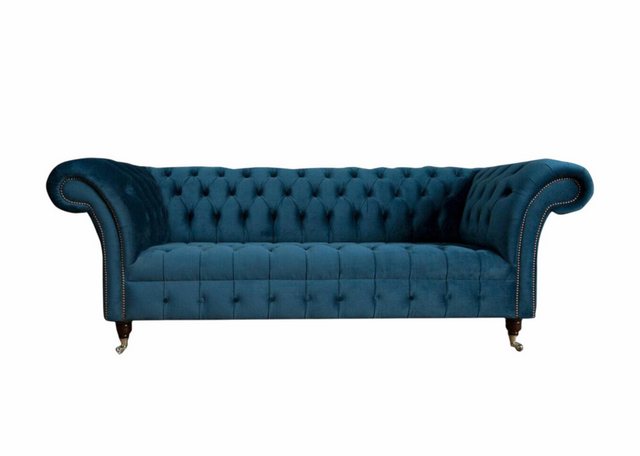 Xlmoebel Sofa großes Sofa in XXL-Größe mit 3 Sitzen in Chesterfield-Stil, 1 günstig online kaufen