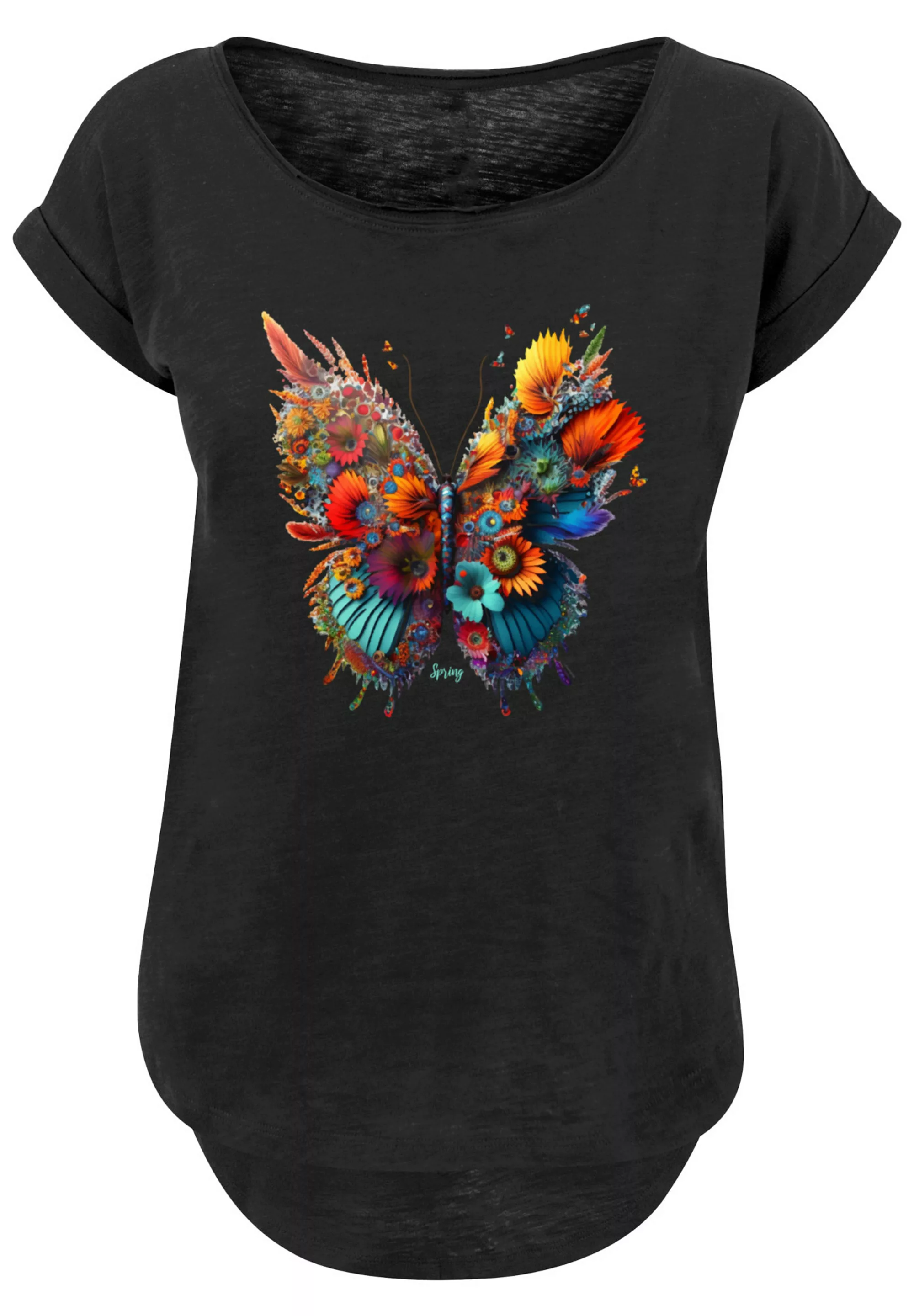 F4NT4STIC T-Shirt "Schmetterling Blumen", Print günstig online kaufen