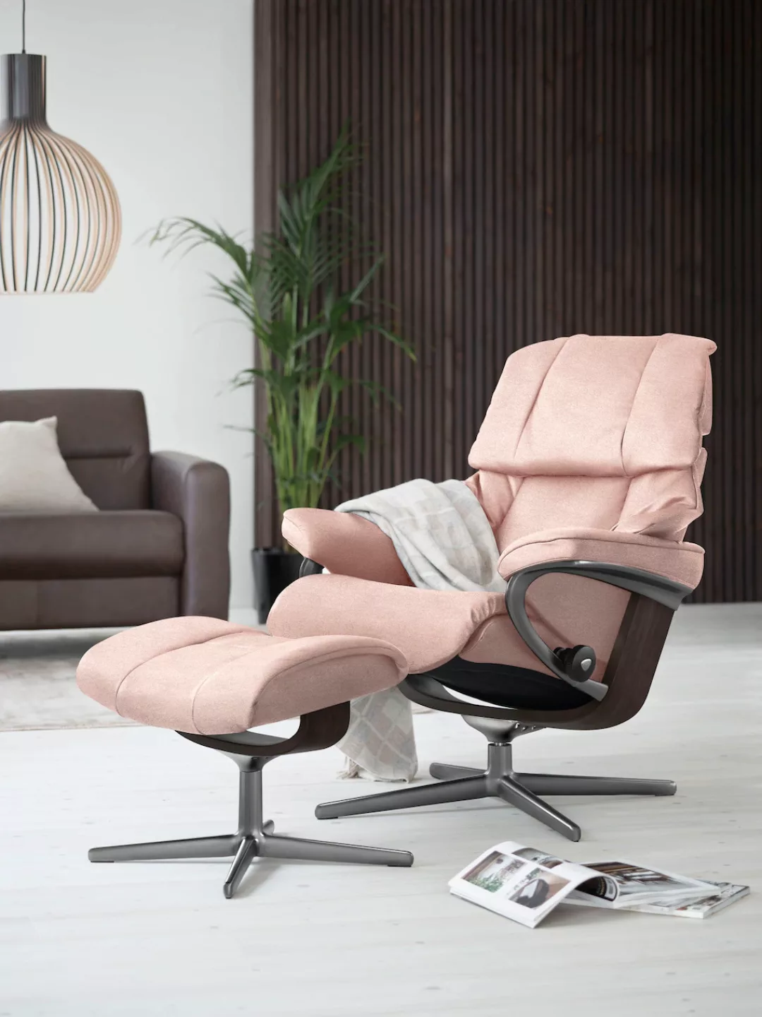 Stressless Fußhocker "Reno", mit Cross Base, Größe S, M & L, Holzakzent Wen günstig online kaufen