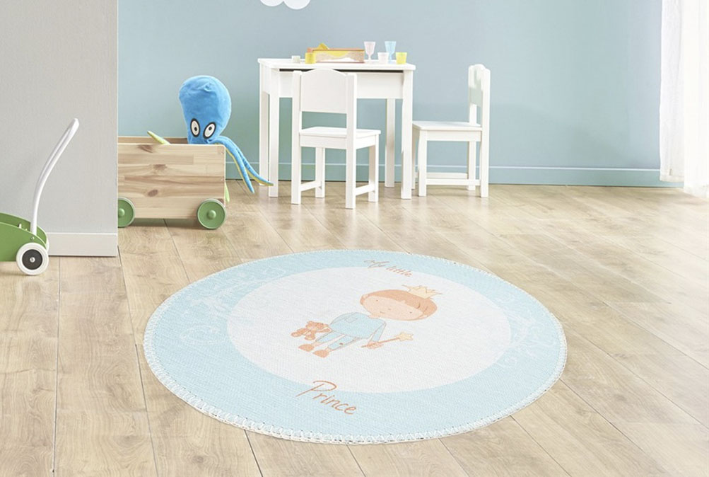 Arte Espina Kinderteppich »Bambini 300«, rund, 5 mm Höhe, Fantasievoll bedr günstig online kaufen