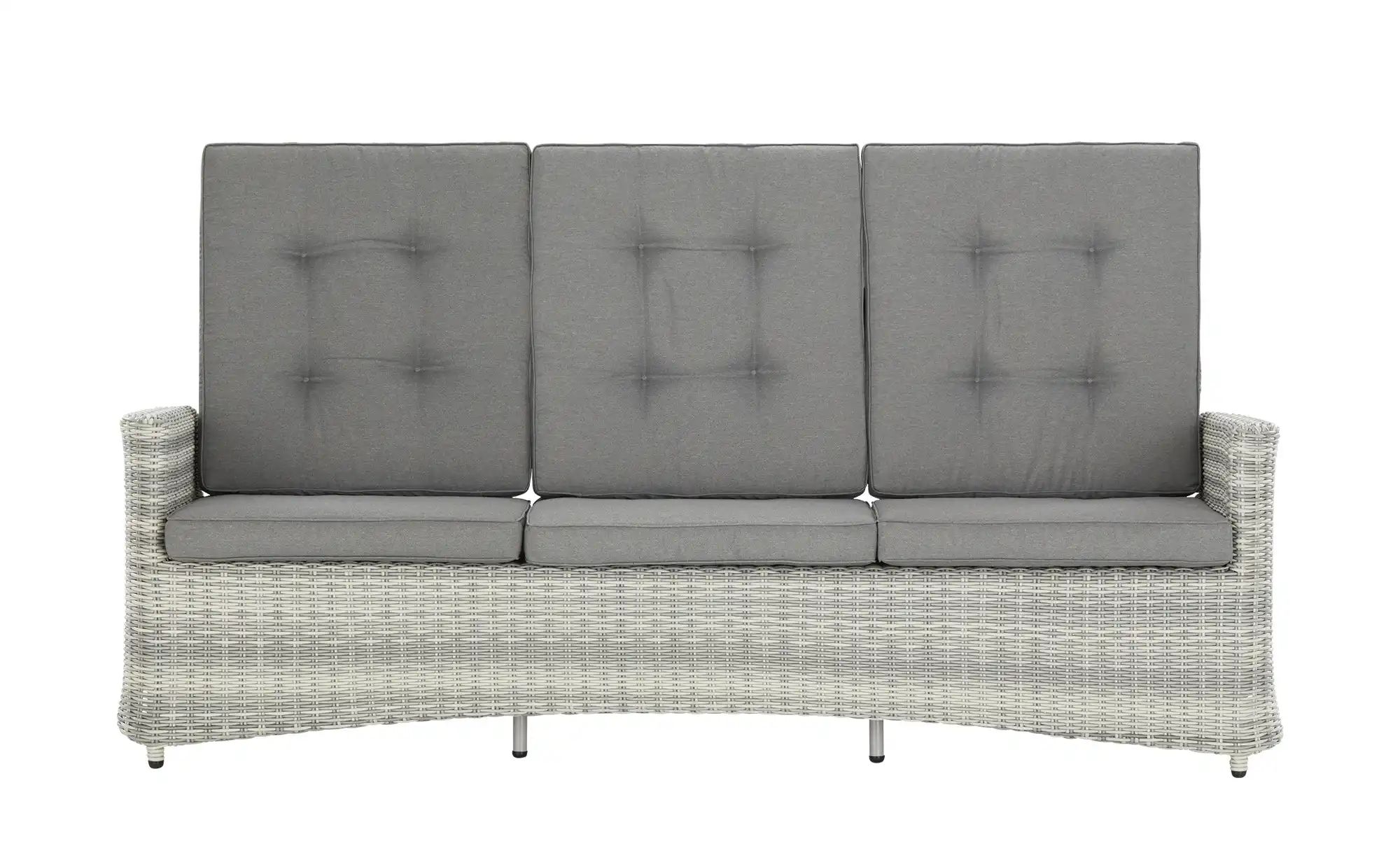 Lounge-Sofa  Padua ¦ grau ¦ Maße (cm): B: 210 H: 107 T: 85.0 Garten > Garte günstig online kaufen