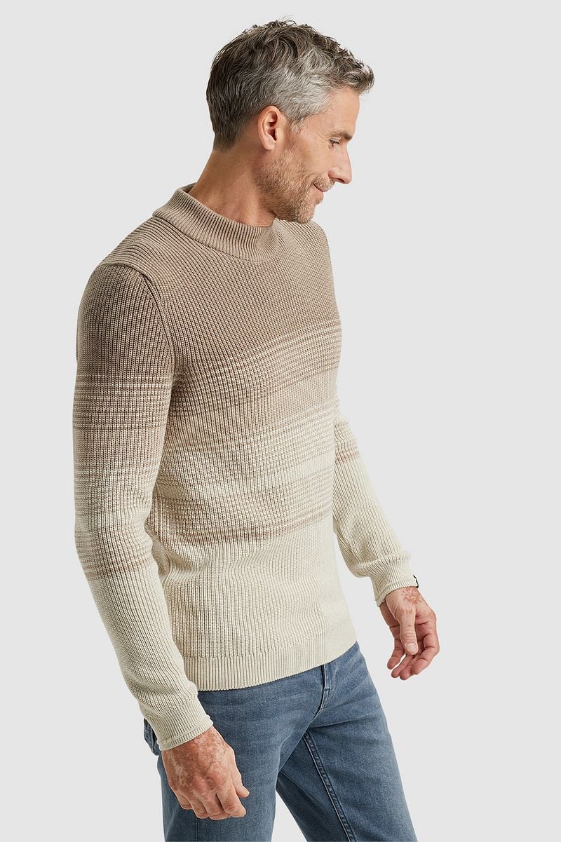 Vanguard Knitted Pullover Streifen Beige - Größe XL günstig online kaufen