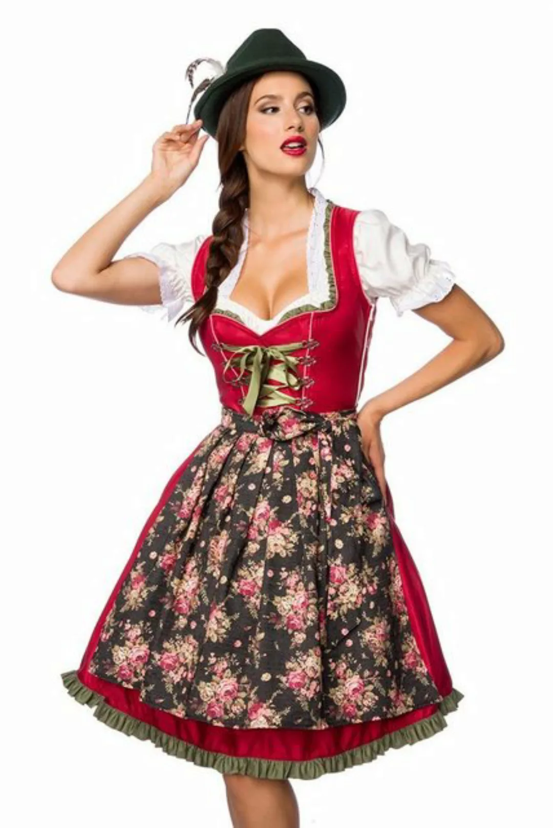 Dirndline Dirndl 2-tlg. Set: Traditionelles Dirndl mit Schürze, Karodirndl günstig online kaufen