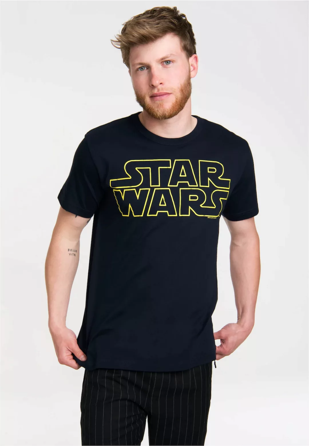 LOGOSHIRT T-Shirt "Krieg der Sterne - Logo", mit Star Wars-Schriftzug günstig online kaufen