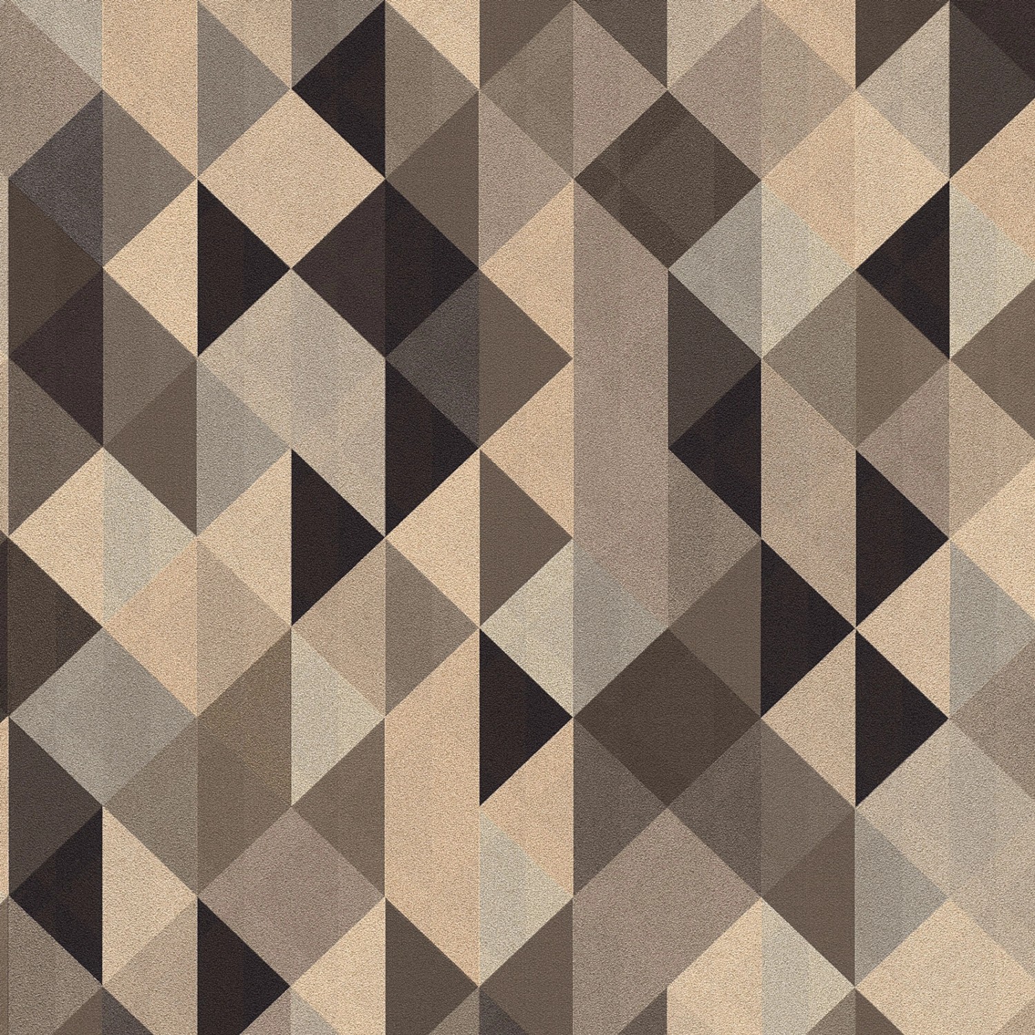 Bricoflor Moderne Dreieck Tapete Geometrische Wandtapete in Braun Grau Skan günstig online kaufen
