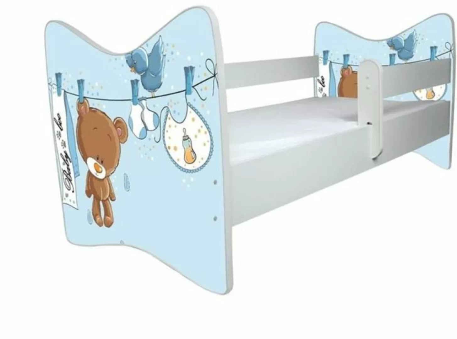 iGLOBAL Kinderbett Komplettbett 140x70 cm für Mädchen und Jungen (Absturzsi günstig online kaufen