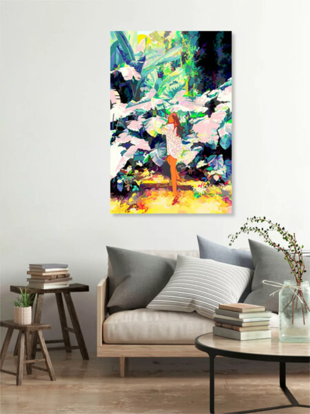 Poster / Leinwandbild - My Wish Is To Stay Always Like This, Living Quietly günstig online kaufen