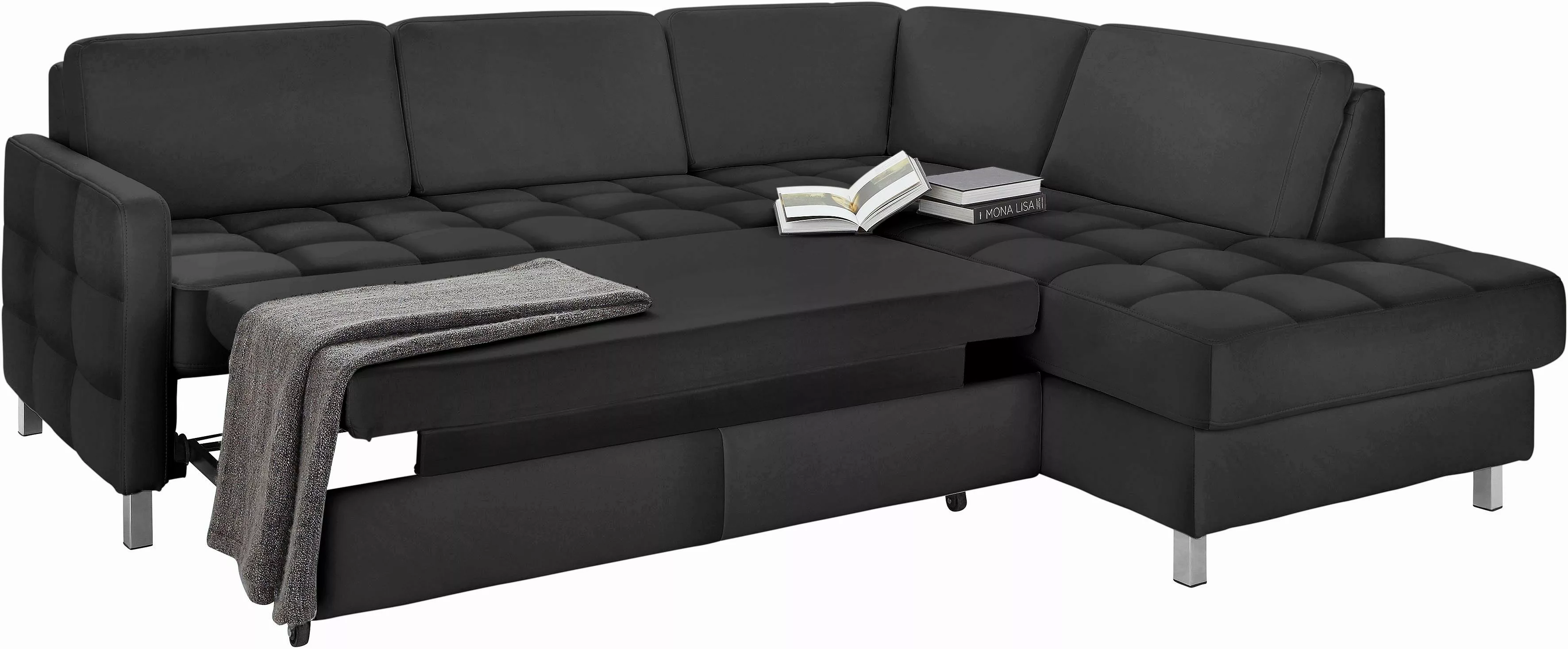 sit&more Ecksofa Pandora L-Form, wahlweise mit Bettfunktion und Bettkasten günstig online kaufen