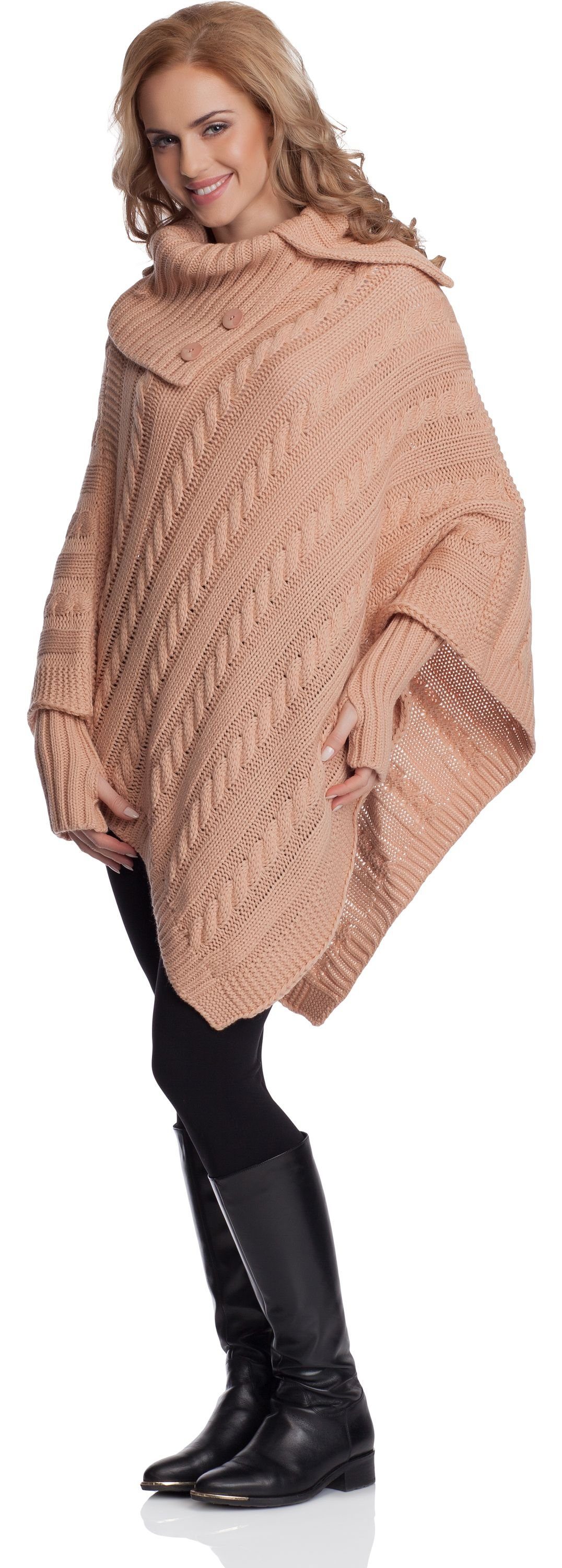 Merry Style Strickponcho Damen Poncho N4293 günstig online kaufen