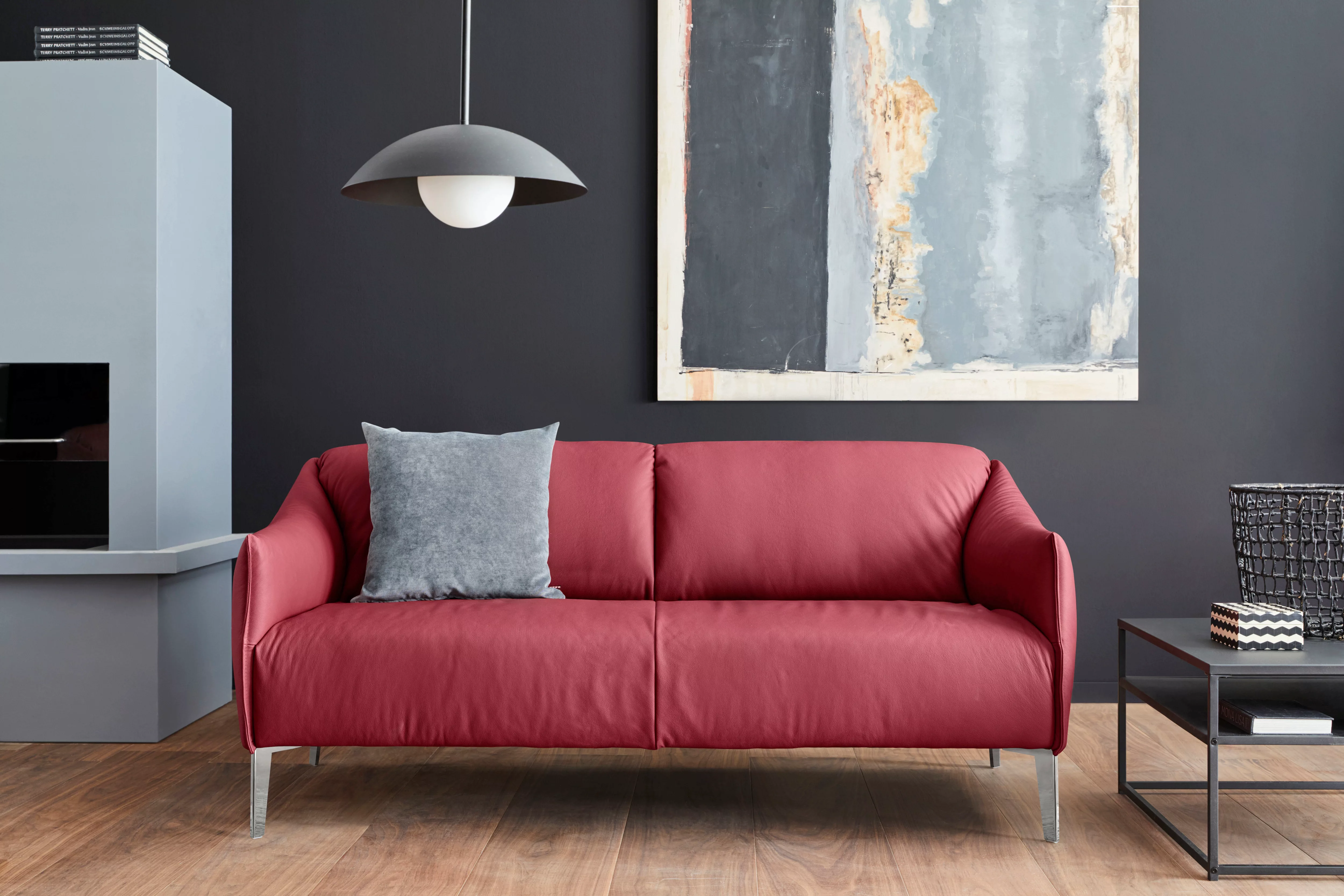 W.SCHILLIG 2,5-Sitzer "sally", mit Metall-Winkelfüßen in Chrom glänzend, Br günstig online kaufen