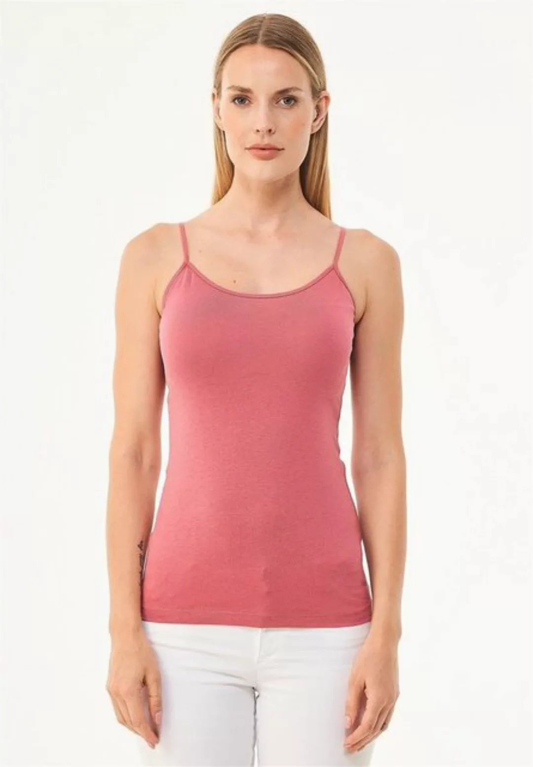 ORGANICATION 2-in-1-Top Women's Spaghetti Strap Top in Desert Rose günstig online kaufen