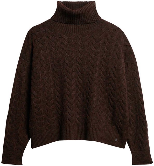 Superdry Strickpullover LW CABLE ROLL NECK JUMPER günstig online kaufen