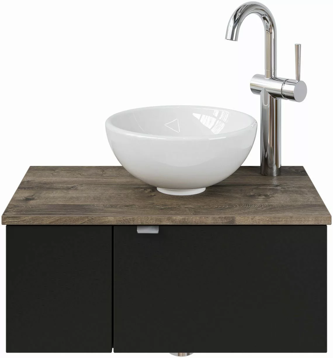 Saphir Waschtisch "Serie 6915 Waschschale mit Unterschrank für Gästebad, Gä günstig online kaufen