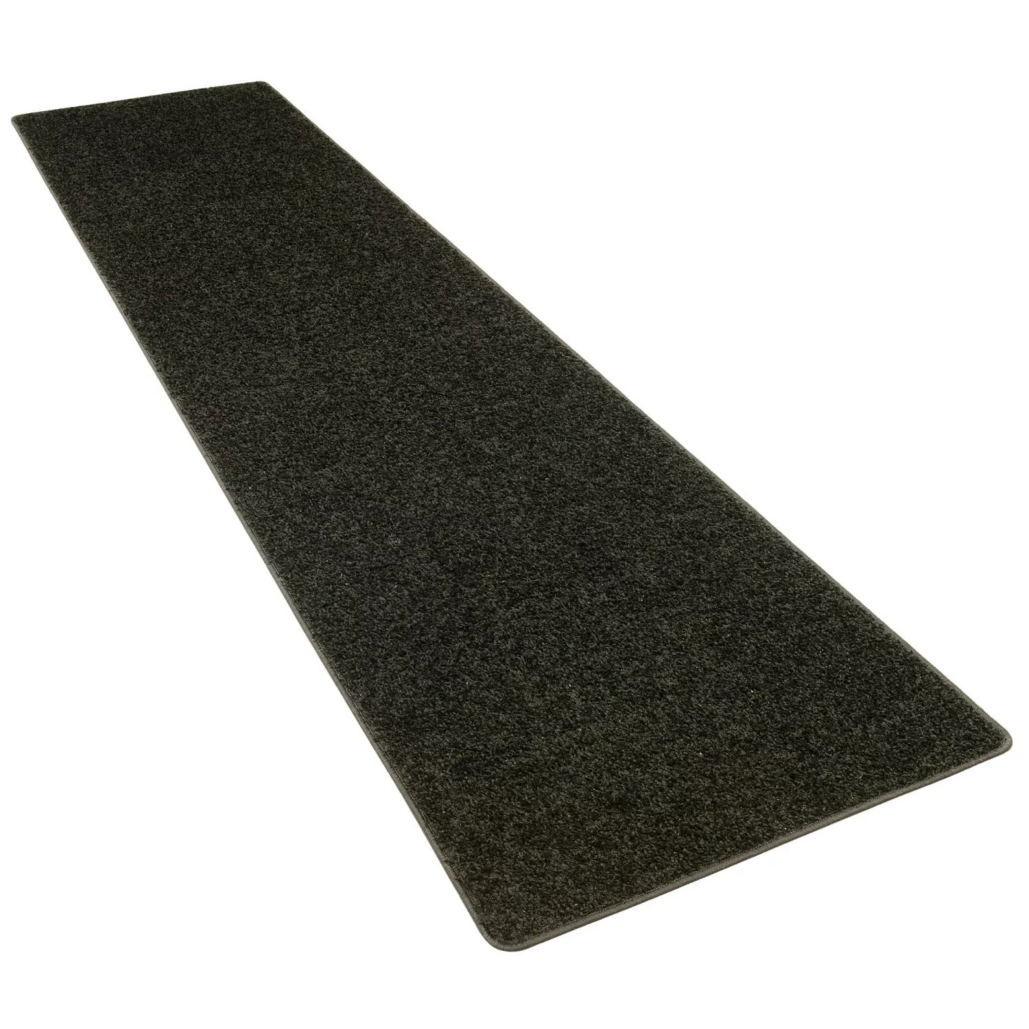 Snapstyle Hochflor Velours Teppich Läufer Mona Schwarz 100x100cm günstig online kaufen